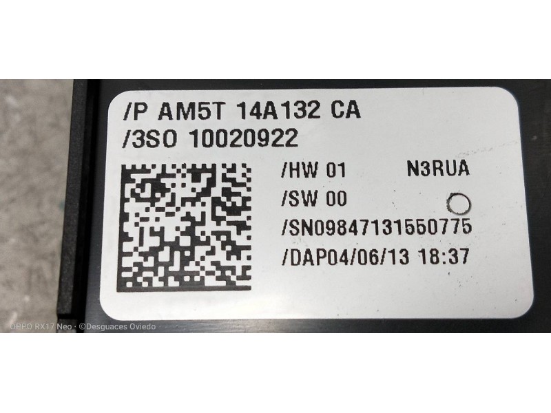 Recambio de mando elevalunas delantero izquierdo para ford kuga (cbs) titanium referencia OEM IAM AM5T14A132CA  