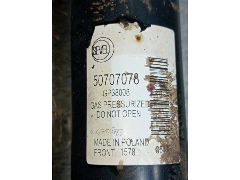Recambio de amortiguador delantero derecho para fiat ducato combi 33 (09.2006 =>) 2.2 jtd cat referencia OEM IAM 50707078  