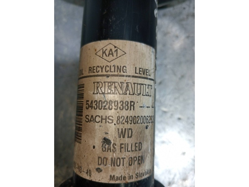 Recambio de amortiguador delantero derecho para dacia dokker ambiance referencia OEM IAM 543028938R 824902006283 