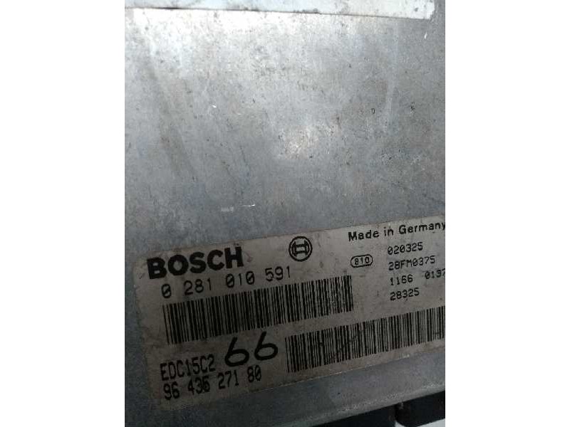 Recambio de centralita motor uce para fiat scudo (222) 2.0 jtd cat referencia OEM IAM 0281010591 9643527180 66