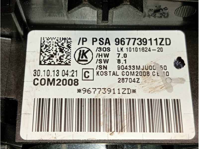 Recambio de mando luces para peugeot 5008 active referencia OEM IAM 96773911ZD  