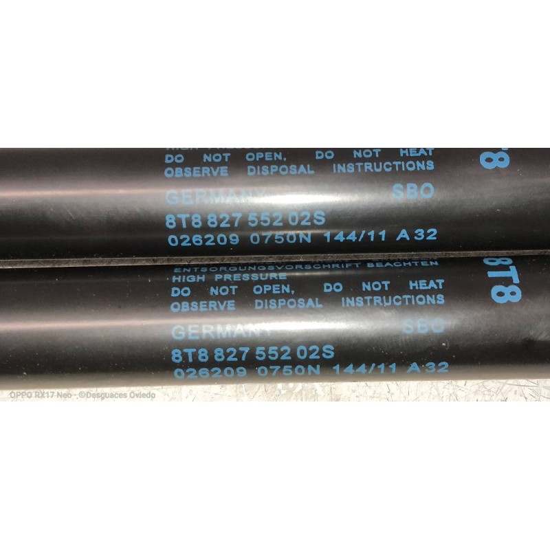 Recambio de amortiguadores maletero / porton para audi a5 sportback (8t) 2.0 tdi (105kw) referencia OEM IAM 8T8827552  