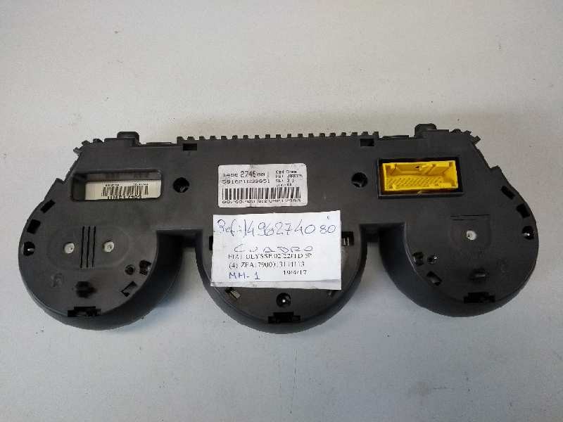 Recambio de cuadro instrumentos para fiat ulysse (179) 2.2 jtd emotion referencia OEM IAM 1496274080 501021630051 UMEDPH74