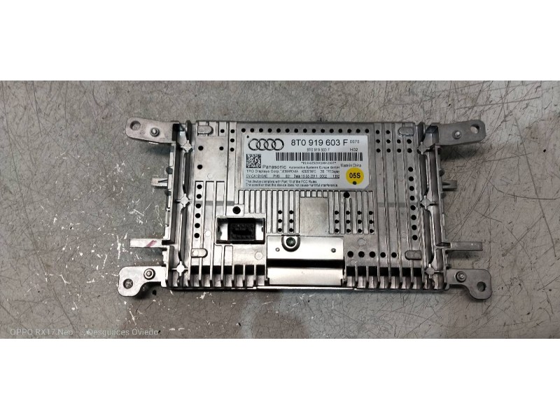 Recambio de pantalla multifuncion para audi a5 sportback (8t) 2.0 tdi (105kw) referencia OEM IAM 8T0919603F  
