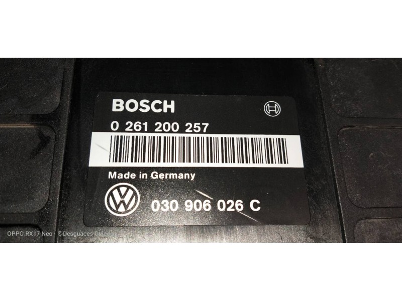 Recambio de centralita motor uce para volkswagen golf iii berlina (1h1) cl referencia OEM IAM 0261200257 030906026C 