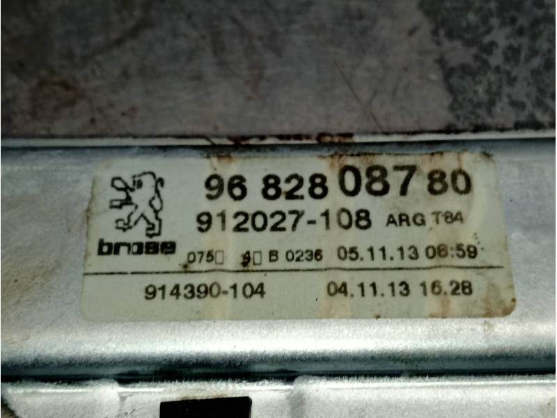 Recambio de elevalunas trasero izquierdo para peugeot 5008 premium referencia OEM IAM 9682808780 912027108 5P