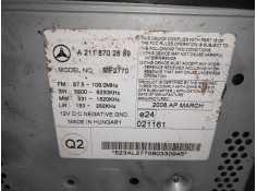 Recambio de sistema audio / radio cd para mercedes clase e (w211) berlina e 280 cdi sport (211.020) referencia OEM IAM A21187028 2
