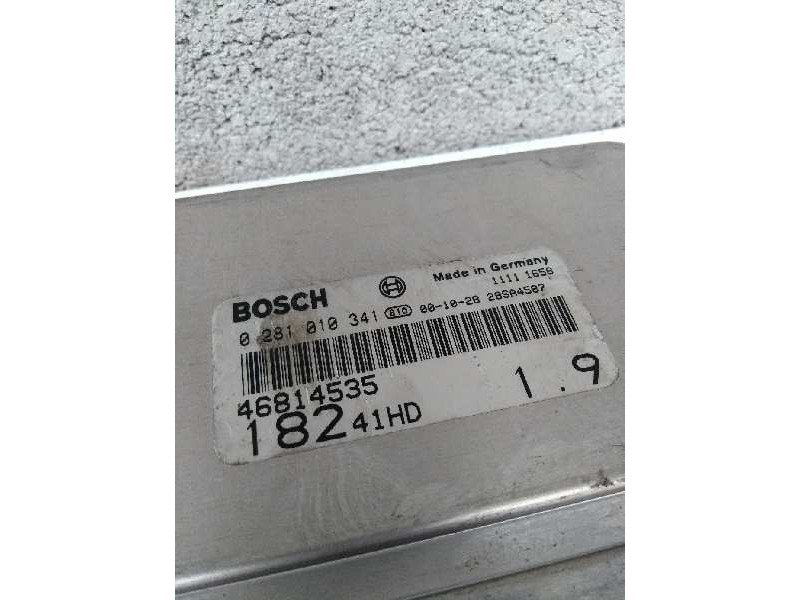 Recambio de centralita motor uce para fiat bravo (182) 1.9 turbodiesel referencia OEM IAM 0281010341 46814535 18241HD19 Recambio de centralita motor uce para fiat bravo (182) 1.9 turbodiesel referencia OEM IAM 0281010341 46814535 18241HD19