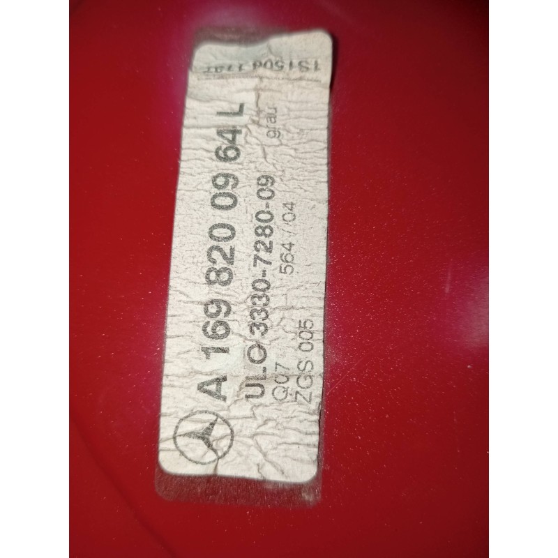 Recambio de piloto trasero izquierdo para mercedes clase a (w169) 1.5 cat referencia OEM IAM 1698200964  