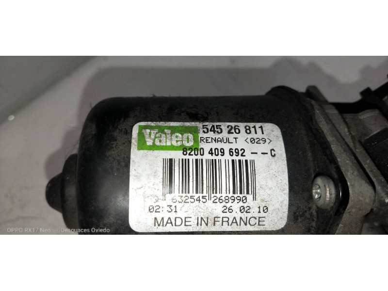 Recambio de motor limpia delantero para renault kangoo dynamique referencia OEM IAM 8200409692C 54526811 54001902 