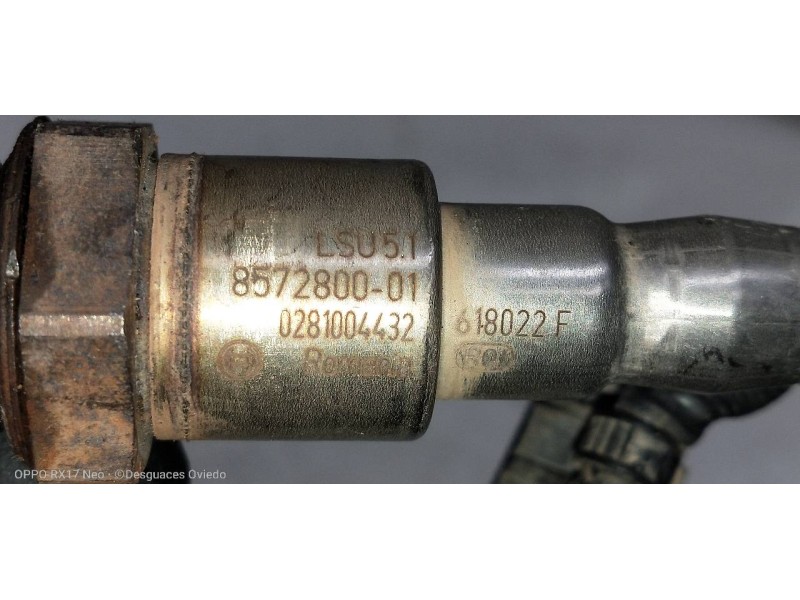 Recambio de sonda lambda para bmw serie x1 (f48) sdrive18d referencia OEM IAM 0281004432 857280001 