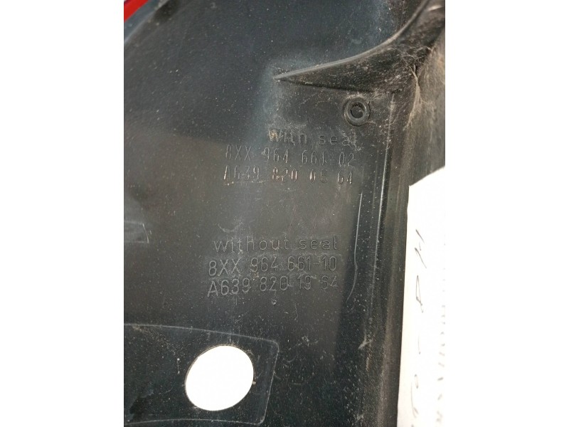 Recambio de piloto trasero izquierdo para mercedes vito caja cerrada 6.03  2.1 cdi referencia OEM IAM A6398201964  SUPERIOR