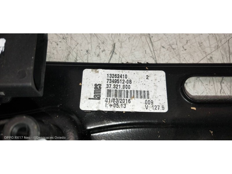 Recambio de elevalunas trasero derecho para bmw serie x1 (f48) sdrive18d referencia OEM IAM 13262410 734951208 