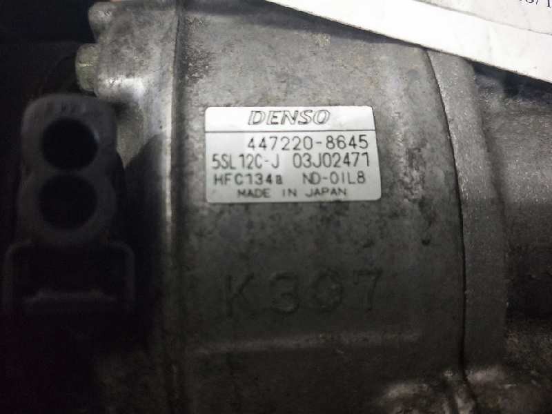 Recambio de compresor aire acondicionado para fiat bravo (198) 1.9 8v jtd cat referencia OEM IAM 4472208645 5SL12CJ 
