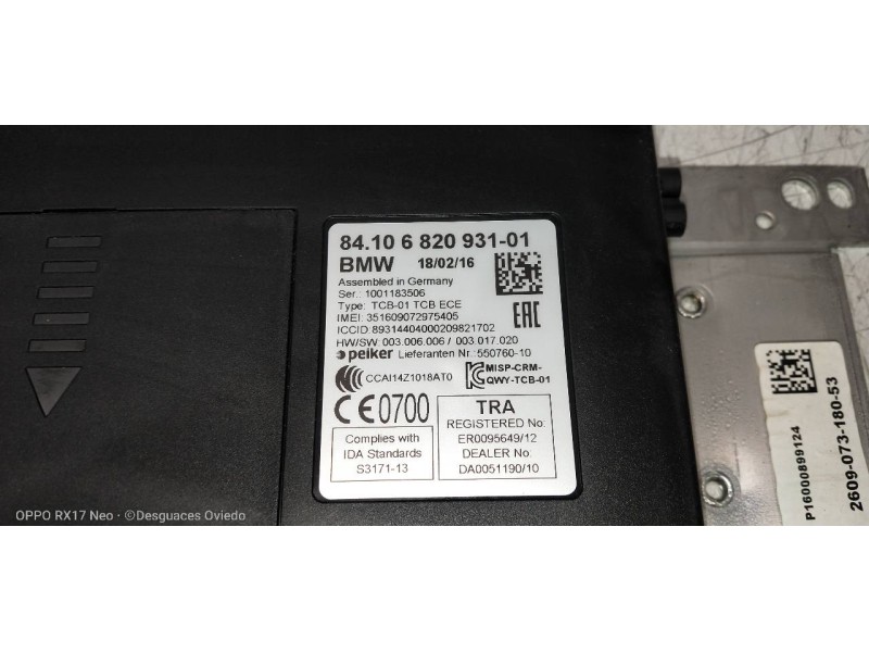 Recambio de modulo electronico para bmw serie x1 (f48) sdrive18d referencia OEM IAM   
