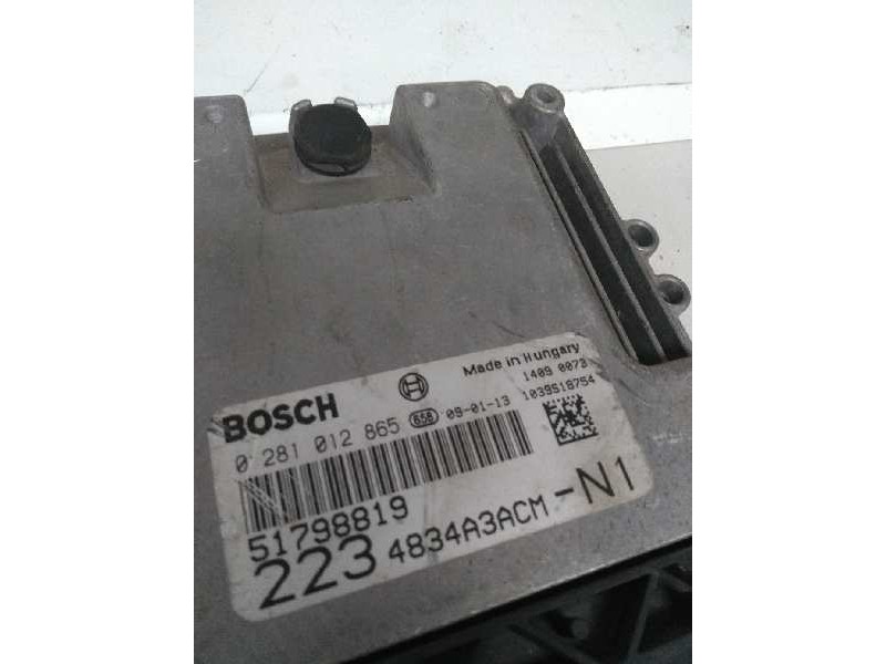 Recambio de centralita motor uce para fiat doblo cargo (223) 1.9 jtd cat referencia OEM IAM 0281012865 51798819 2234834A3ACMN1
