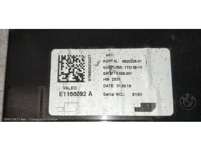 Recambio de modulo electronico para bmw serie x1 (f48) sdrive18d referencia OEM IAM 682023501 E1166092A 