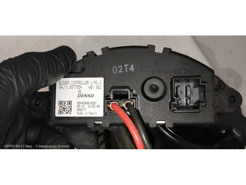 Recambio de motor calefaccion para bmw serie x1 (f48) sdrive18d referencia OEM IAM 64119297752 CZ1163602035 64119377854 