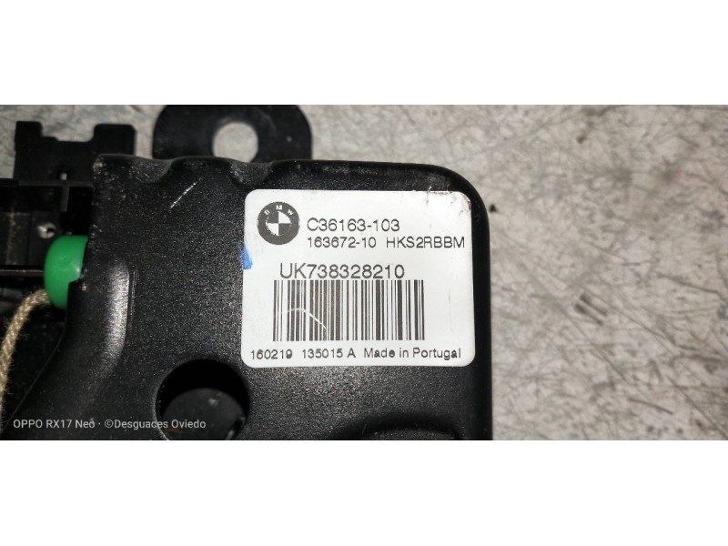 Recambio de motor cierre centralizado porton para bmw serie x1 (f48) sdrive18d referencia OEM IAM UK738328210 C36163103 