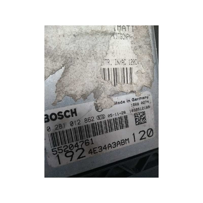Recambio de centralita motor uce para fiat stilo (192) 1.9 8v jtd cat (939a1000 / 192a8000) referencia OEM IAM 0281012862 552047 Recambio de centralita motor uce para fiat stilo (192) 1.9 8v jtd cat (939a1000 / 192a8000) referencia OEM IAM 0281012862 552047
