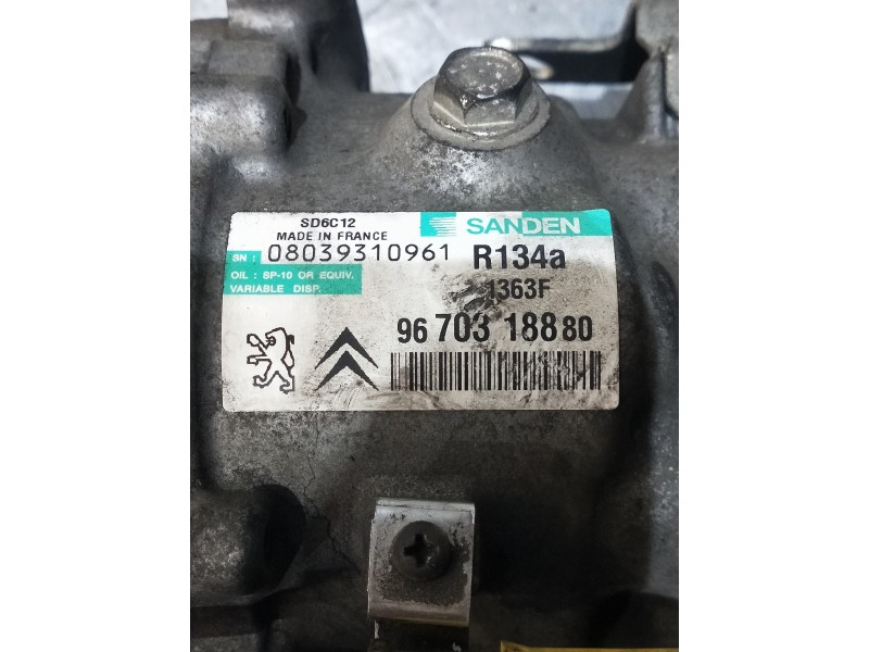 Recambio de compresor aire acondicionado para peugeot 207 x-line referencia OEM IAM 9670318880 SD6C121363F 