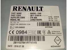 Recambio de sistema audio / radio cd para renault clio iv limited referencia OEM IAM 281157941R 276660  2
