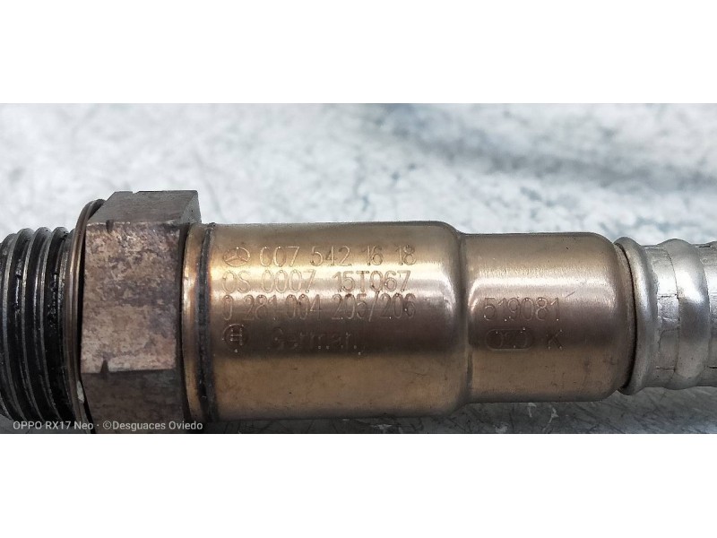 Recambio de sonda lambda para mercedes clase e (w212) lim. e 220 bluetec (212.001) referencia OEM IAM 0281004205 0075421618 