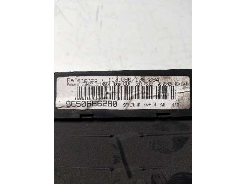 Recambio de cuadro instrumentos para peugeot 406 berlina (s1/s2) stdt referencia OEM IAM 110080108084 9650666280 610479 Recambio de cuadro instrumentos para peugeot 406 berlina (s1/s2) stdt referencia OEM IAM 110080108084 9650666280 610479