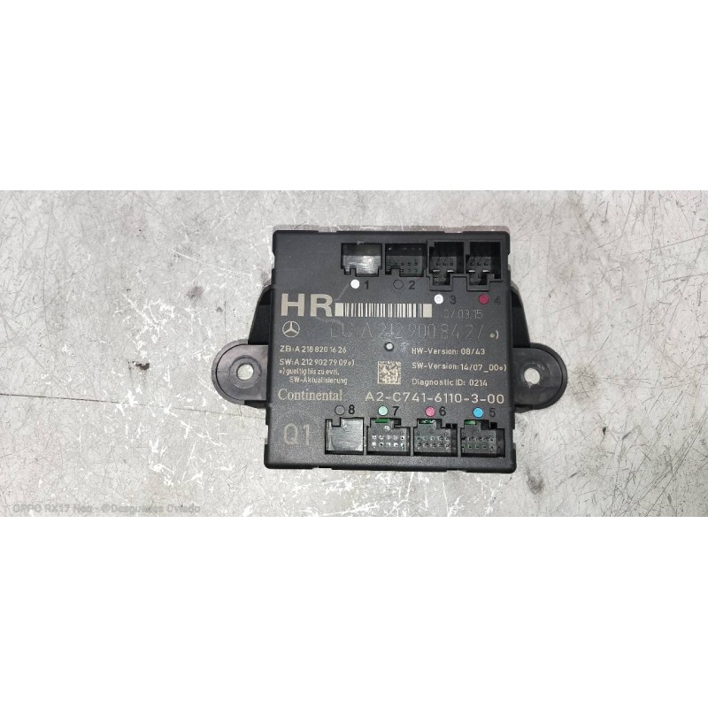 Recambio de modulo electronico para mercedes clase e (w212) lim. e 220 bluetec (212.001) referencia OEM IAM A2129008427 A2C74161