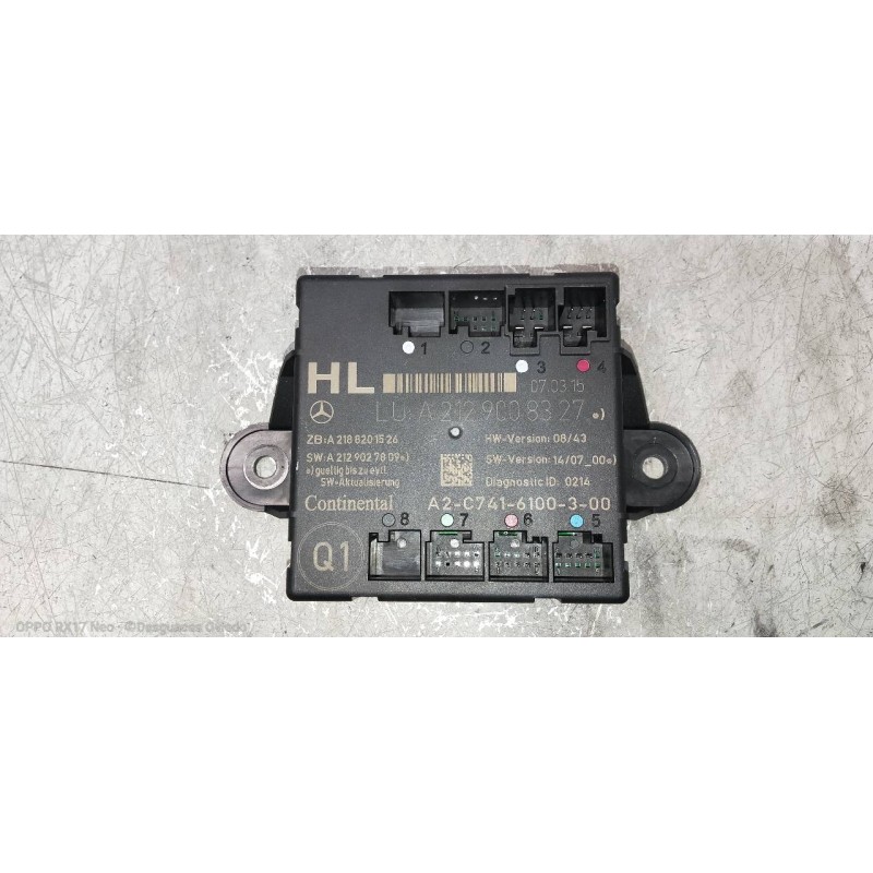 Recambio de modulo electronico para mercedes clase e (w212) lim. e 220 bluetec (212.001) referencia OEM IAM A2129008327 A2C74161