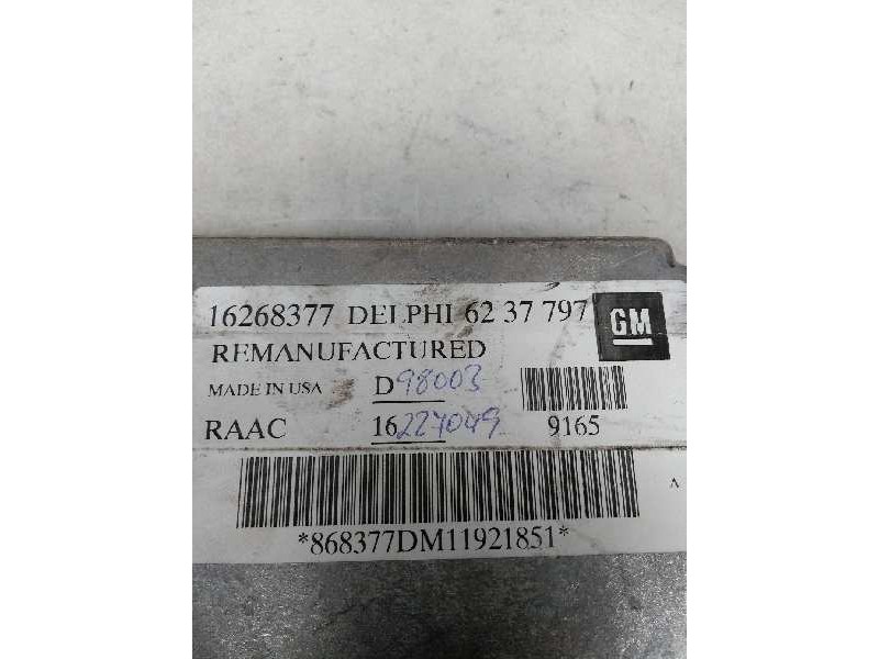 Recambio de centralita motor uce para opel astra g berlina 1.6 referencia OEM IAM 16268377 6237797 