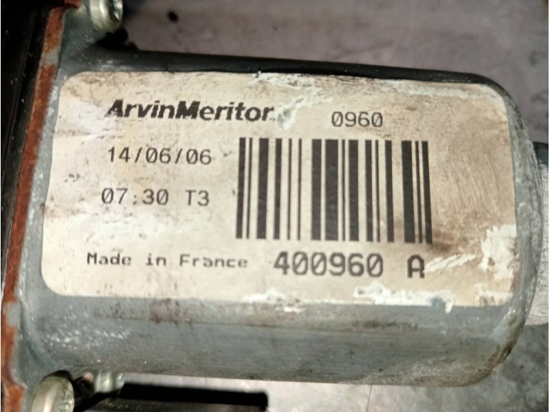 Recambio de elevalunas delantero derecho para peugeot expert kasten komfort confort acristalato referencia OEM IAM 400960A 0960 