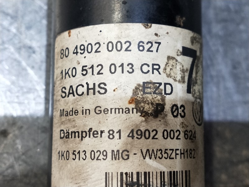 Recambio de amortiguador trasero para volkswagen golf vi (5k1) advance referencia OEM IAM 1K0512013CR  