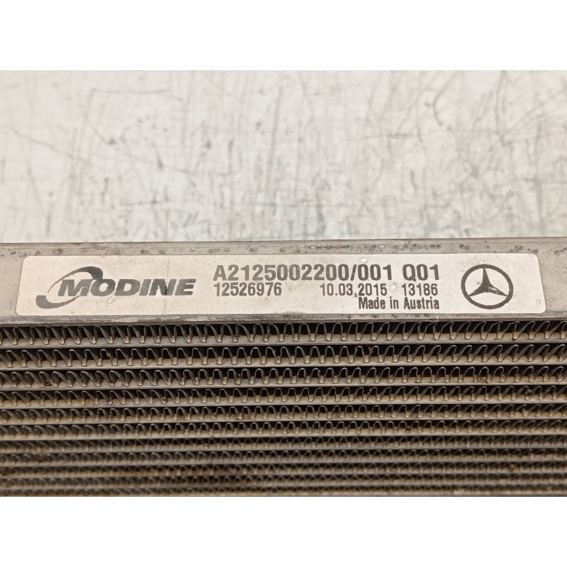 Recambio de radiador aceite para mercedes clase e (w212) lim. e 220 bluetec (212.001) referencia OEM IAM A2125002200  
