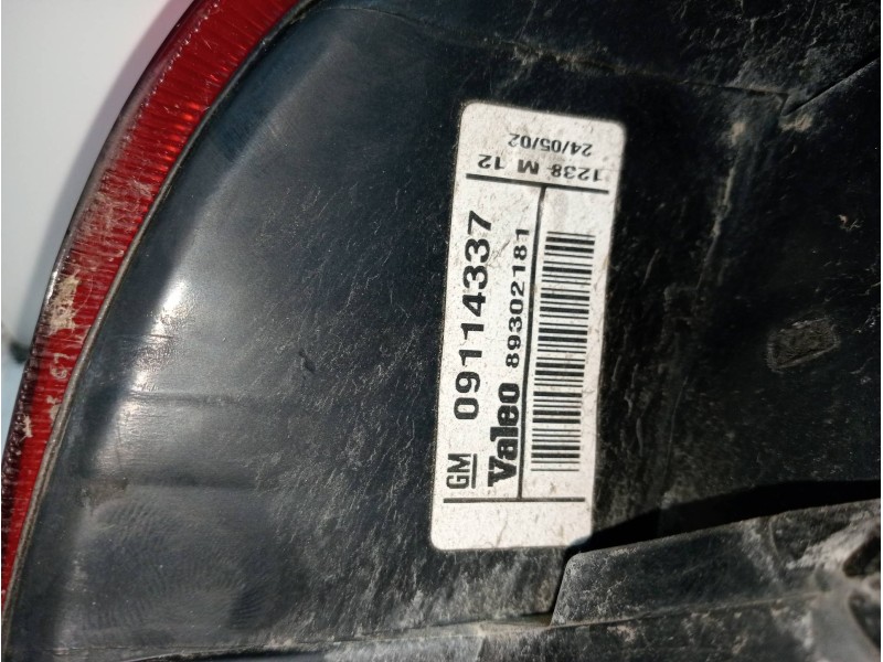 Recambio de piloto trasero derecho para opel corsa c comfort referencia OEM IAM 893021581  