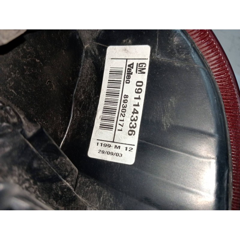 Recambio de piloto trasero izquierdo para opel corsa c 1.2 16v cat (z 12 xe / lw4) referencia OEM IAM 89302171   Recambio de piloto trasero izquierdo para opel corsa c 1.2 16v cat (z 12 xe / lw4) referencia OEM IAM 89302171