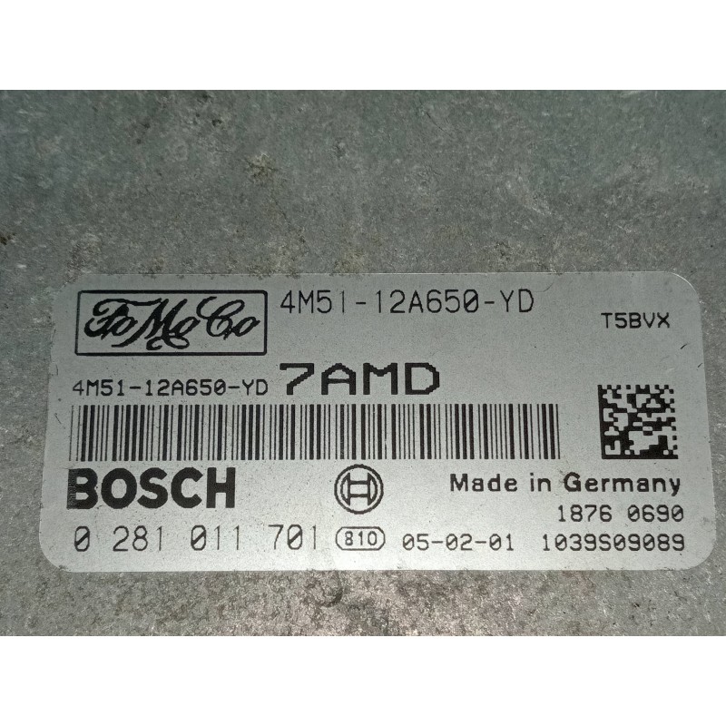 Recambio de centralita motor uce para ford focus berlina (cap) ambiente (d) referencia OEM IAM 4M5112A650YD 0281011701 1039S0908