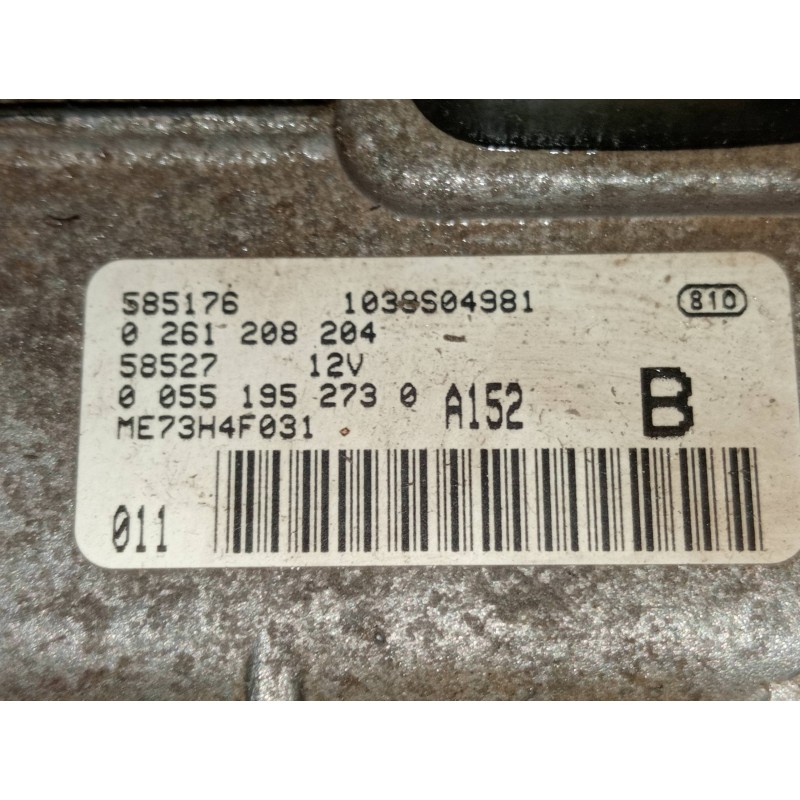 Recambio de centralita motor uce para fiat stilo (192) 1.4 16v active (05.2004) referencia OEM IAM 585176 0261208204 1039S04981