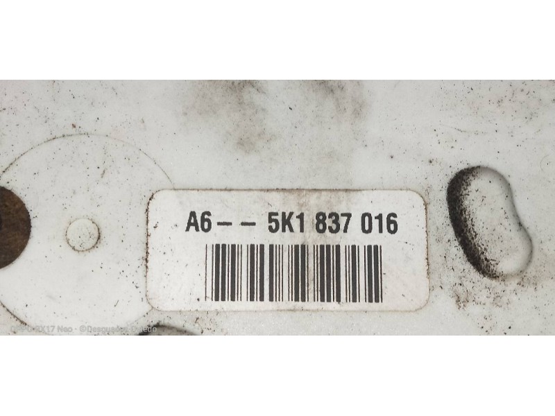 Recambio de motor cierre centralizado delantero derecho para volkswagen golf vi (5k1) advance referencia OEM IAM 5K1837016  