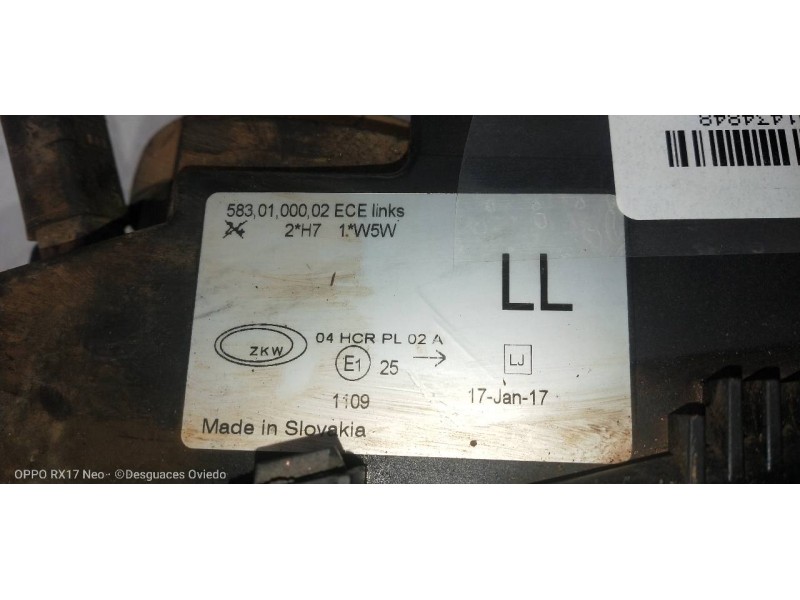 Recambio de faro izquierdo para bmw serie 3 coupe (e46) 328 ci referencia OEM IAM   