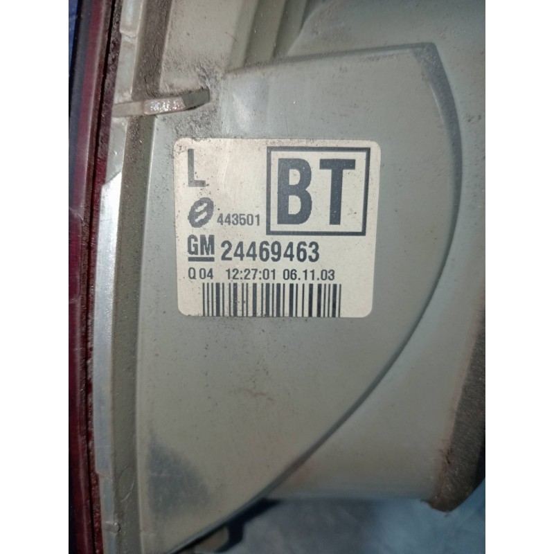 Recambio de piloto trasero izquierdo interior para opel vectra c caravan elegance referencia OEM IAM 24469463  