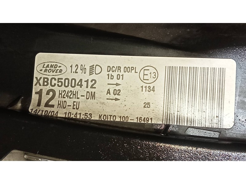 Recambio de faro izquierdo para land rover discovery v6 td s referencia OEM IAM XBC500412  XENON
