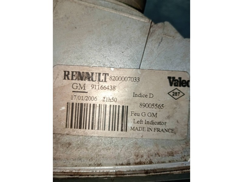 Recambio de piloto delantero izquierdo para opel vivaro kasten l1h2 2,9t edition referencia OEM IAM 8200007033  