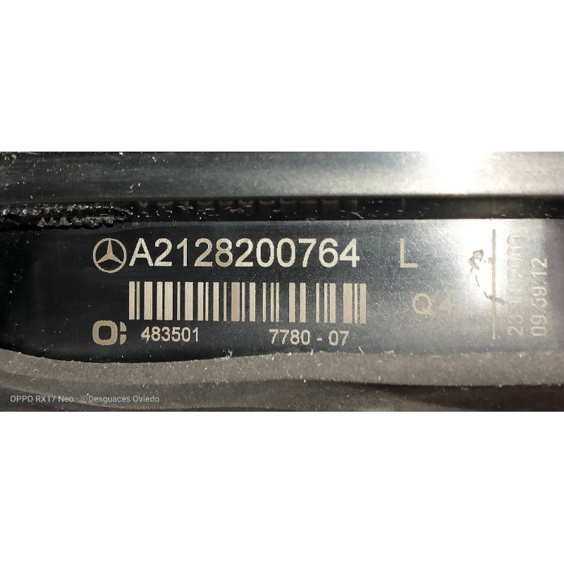 Recambio de piloto trasero izquierdo interior para mercedes clase e (w212) lim. 220 cdi blueefficiency (212.002) referencia OEM 