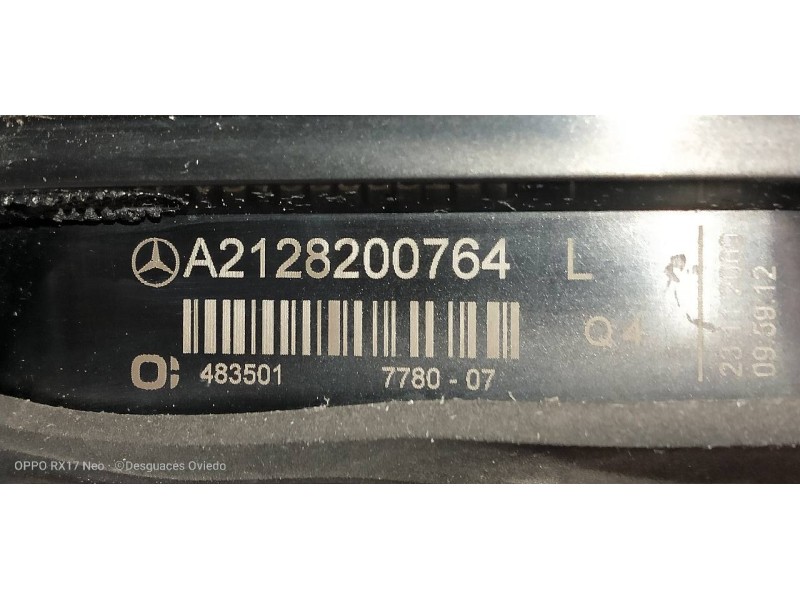 Recambio de piloto trasero izquierdo interior para mercedes clase e (w212) lim. 220 cdi blueefficiency (212.002) referencia OEM 