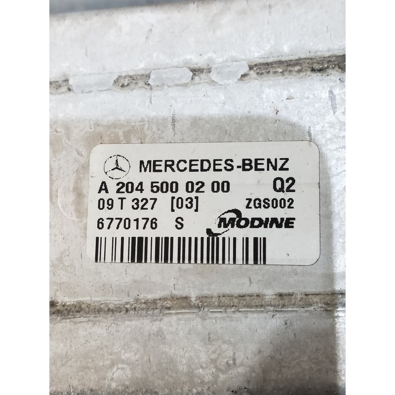 Recambio de intercooler para mercedes clase e (w212) lim. 220 cdi blueefficiency (212.002) referencia OEM IAM A2045000200  