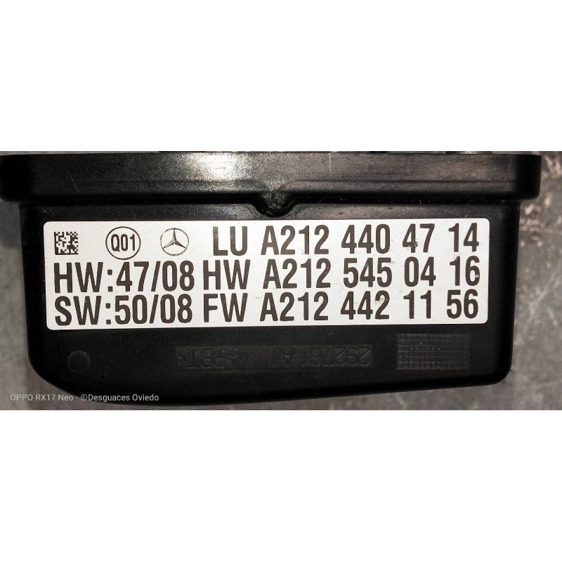 Recambio de modulo electronico para mercedes clase e (w212) lim. 220 cdi blueefficiency (212.002) referencia OEM IAM A2124404714