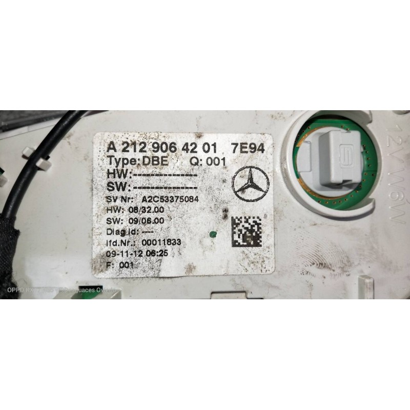 Recambio de luz interior para mercedes clase e (w212) lim. 220 cdi blueefficiency (212.002) referencia OEM IAM A2129064201 A2C53