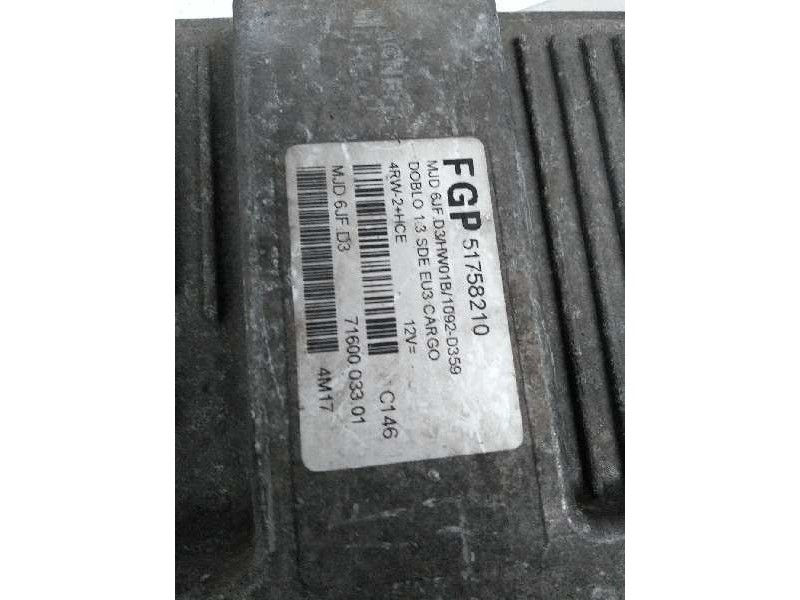 Recambio de centralita motor uce para fiat doblo (119) referencia OEM IAM FGP51758210 MJD6JFD3 7160003301