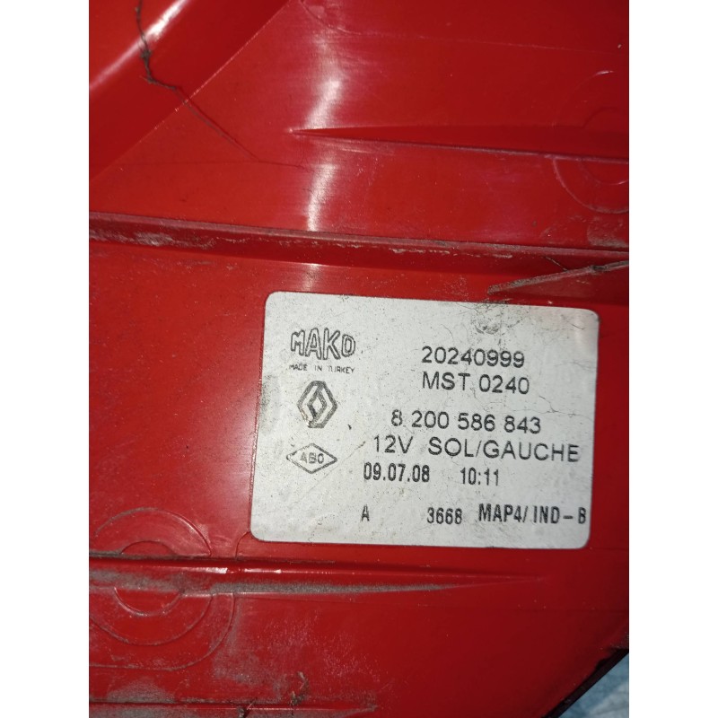 Recambio de piloto trasero izquierdo para renault clio grandtour 1.5 dci diesel cat referencia OEM IAM 8200586843  